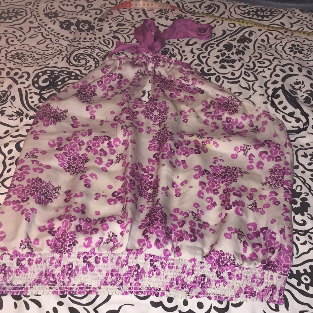 Bebe silk halter top